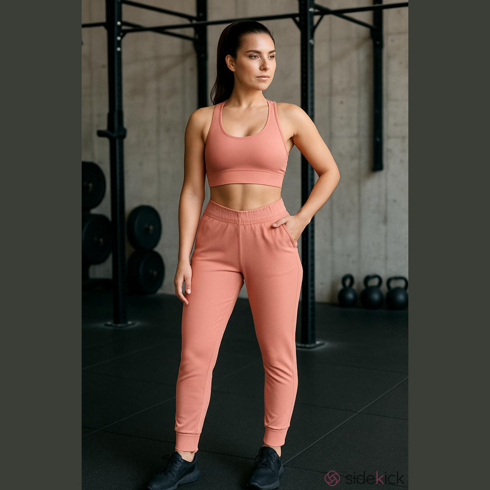 Pink Victoria Secret Pink Jogger Bottom Polyester Elastane Athletic Women Size M